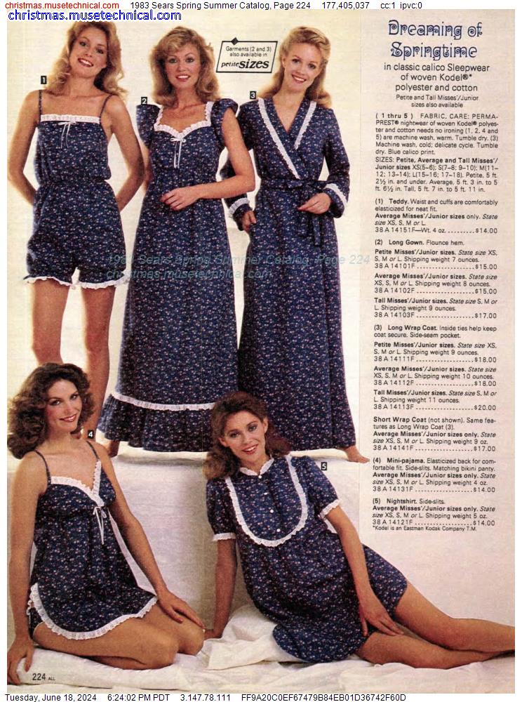 1983 Sears Spring Summer Catalog, Page 224