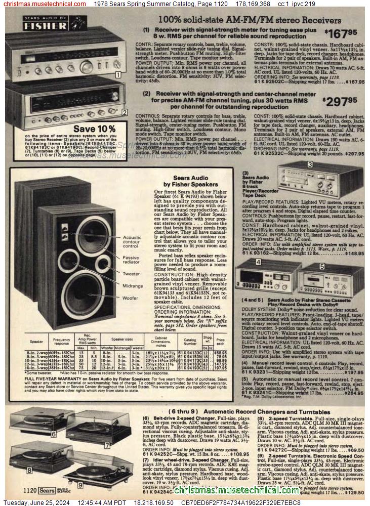 1978 Sears Spring Summer Catalog, Page 1120