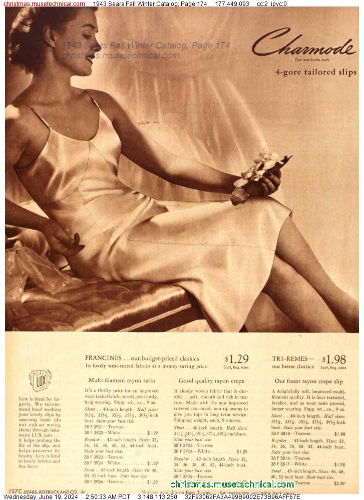 1943 Sears Fall Winter Catalog, Page 174