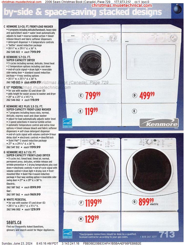 2006 Sears Christmas Book (Canada), Page 729