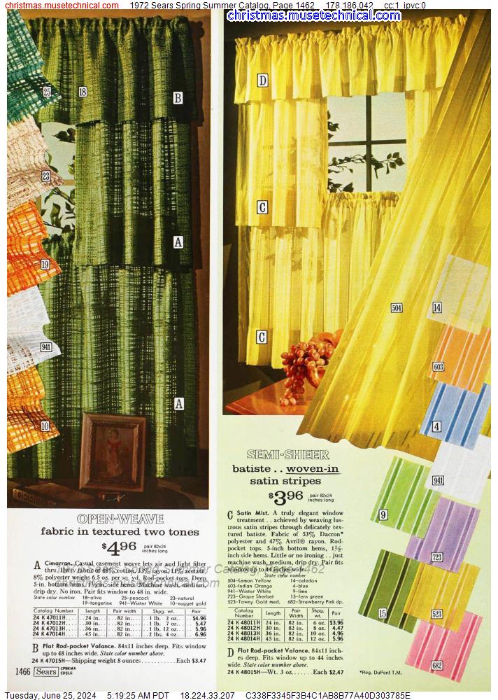 1972 Sears Spring Summer Catalog, Page 1462