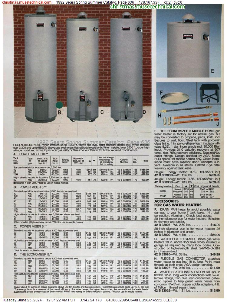 1992 Sears Spring Summer Catalog, Page 636