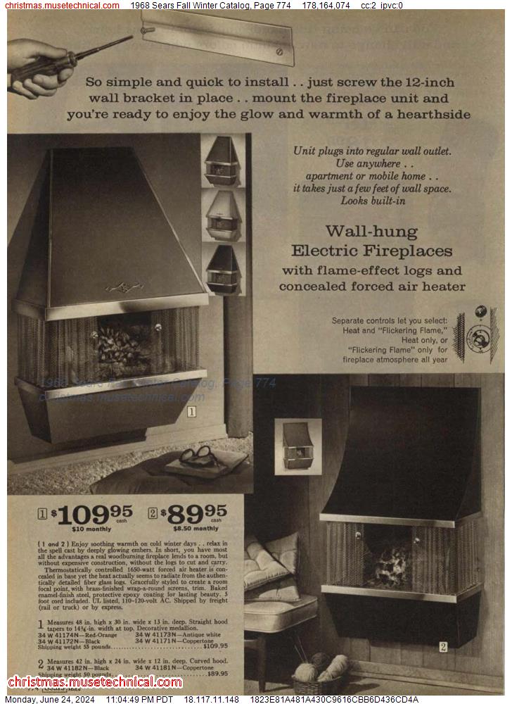 1968 Sears Fall Winter Catalog, Page 774