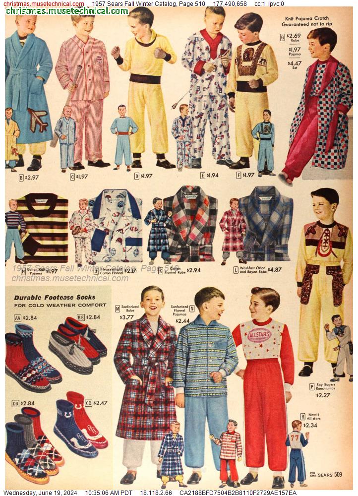 1957 Sears Fall Winter Catalog, Page 510