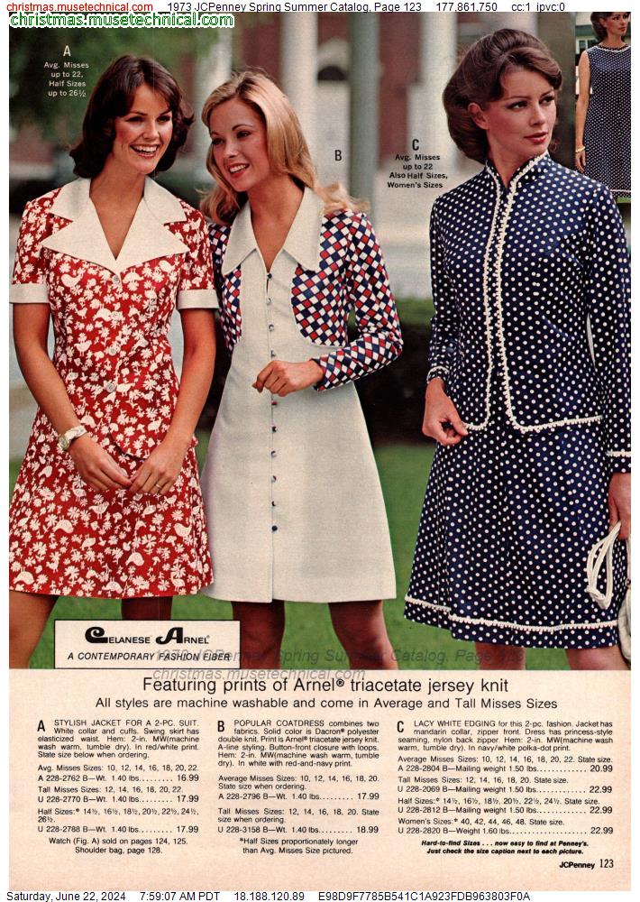 1973 JCPenney Spring Summer Catalog, Page 123
