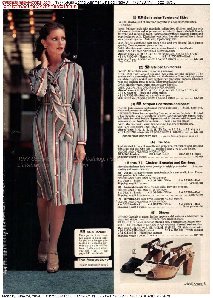 1977 Sears Spring Summer Catalog, Page 3