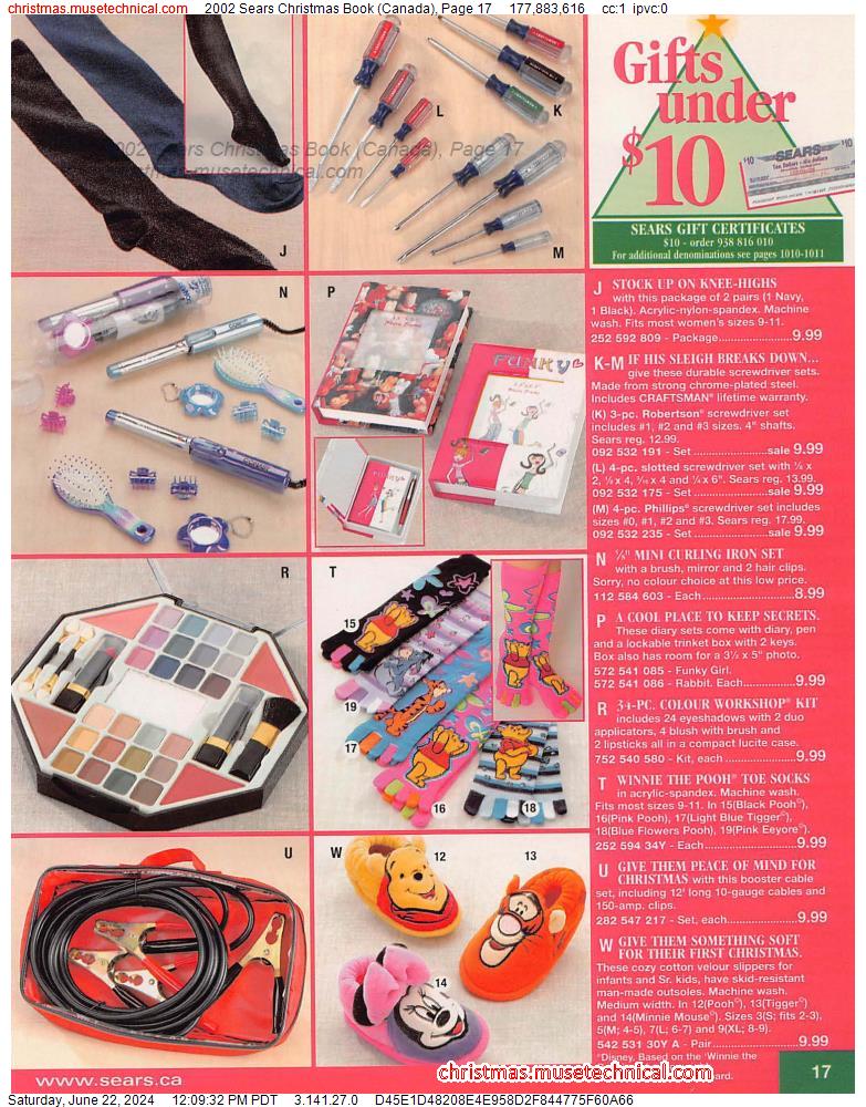 2002 Sears Christmas Book (Canada), Page 17