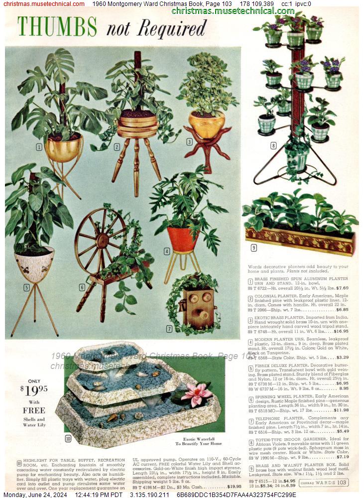 1960 Montgomery Ward Christmas Book, Page 103
