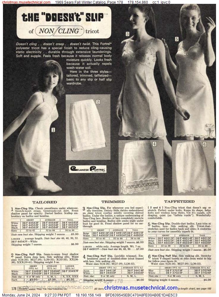1969 Sears Fall Winter Catalog, Page 178