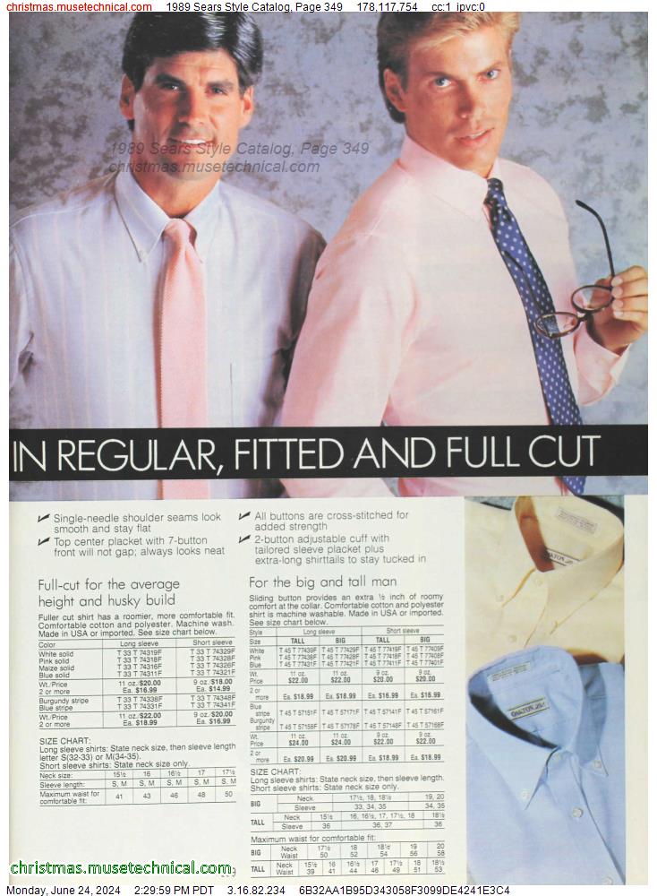 1989 Sears Style Catalog, Page 349
