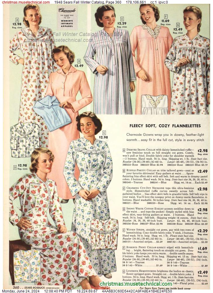 1948 Sears Fall Winter Catalog, Page 360