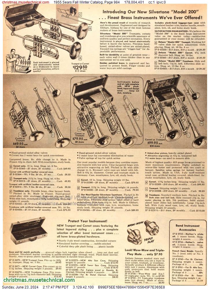 1955 Sears Fall Winter Catalog, Page 984