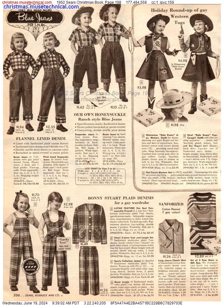 1952 Sears Christmas Book, Page 198