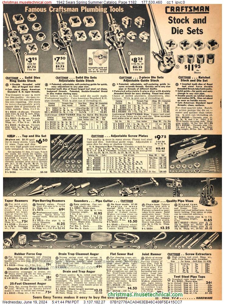 1942 Sears Spring Summer Catalog, Page 1182