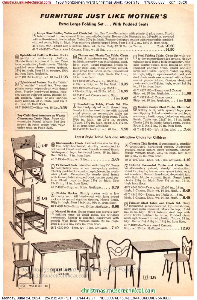 1958 Montgomery Ward Christmas Book, Page 318