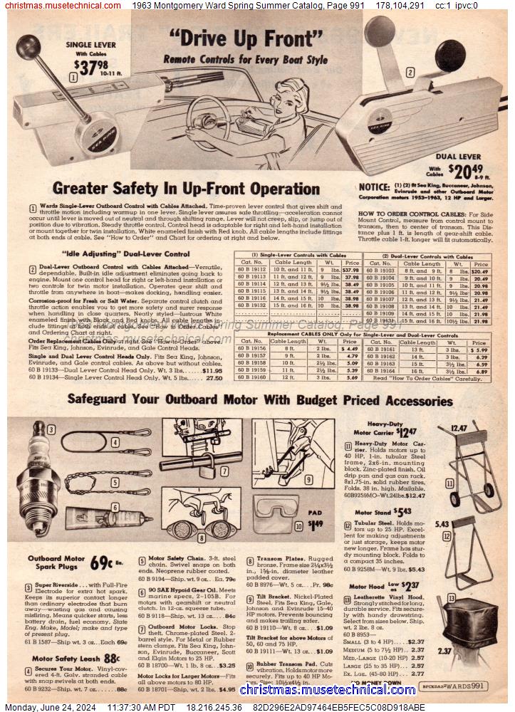 1963 Montgomery Ward Spring Summer Catalog, Page 991