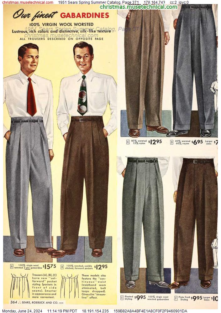 1951 Sears Spring Summer Catalog, Page 371