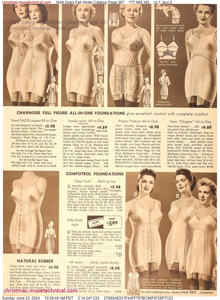 1949 Sears Fall Winter Catalog, Page 367