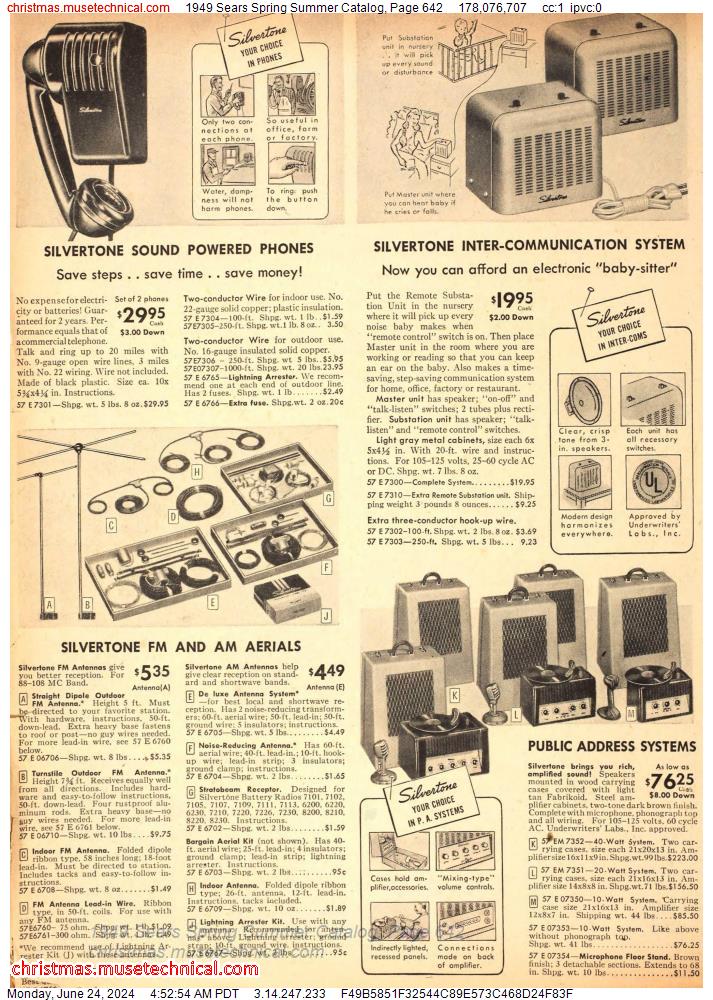 1949 Sears Spring Summer Catalog, Page 642