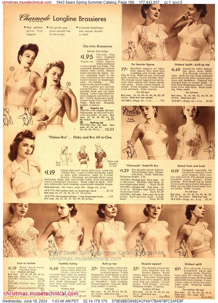 1943 Sears Spring Summer Catalog, Page 188