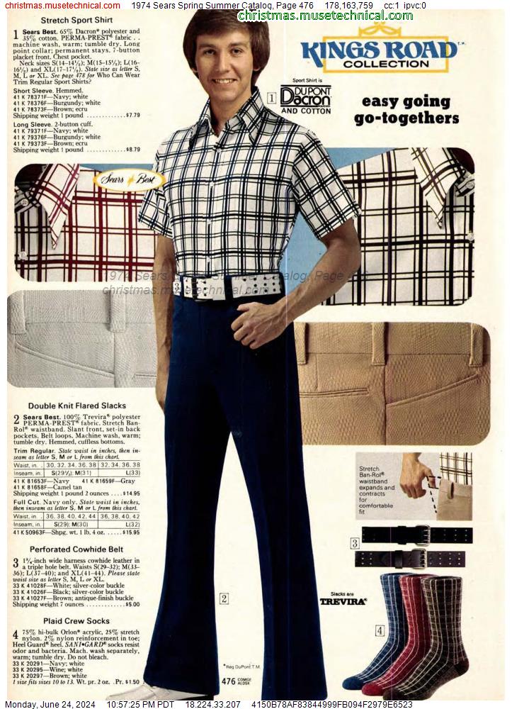 1974 Sears Spring Summer Catalog, Page 476