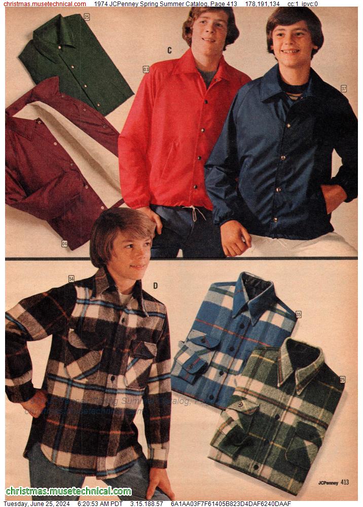 1974 JCPenney Spring Summer Catalog, Page 413