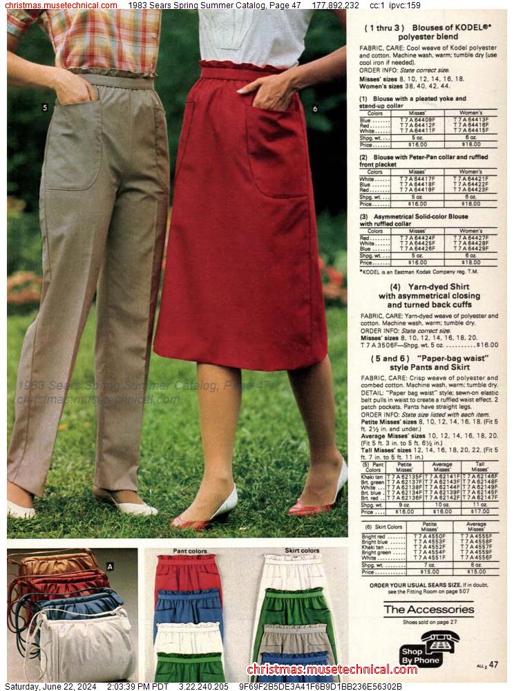 1983 Sears Spring Summer Catalog, Page 47