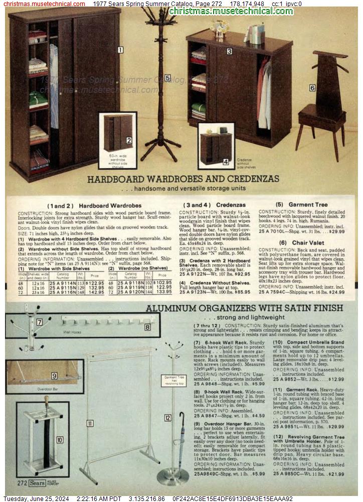 1977 Sears Spring Summer Catalog, Page 272