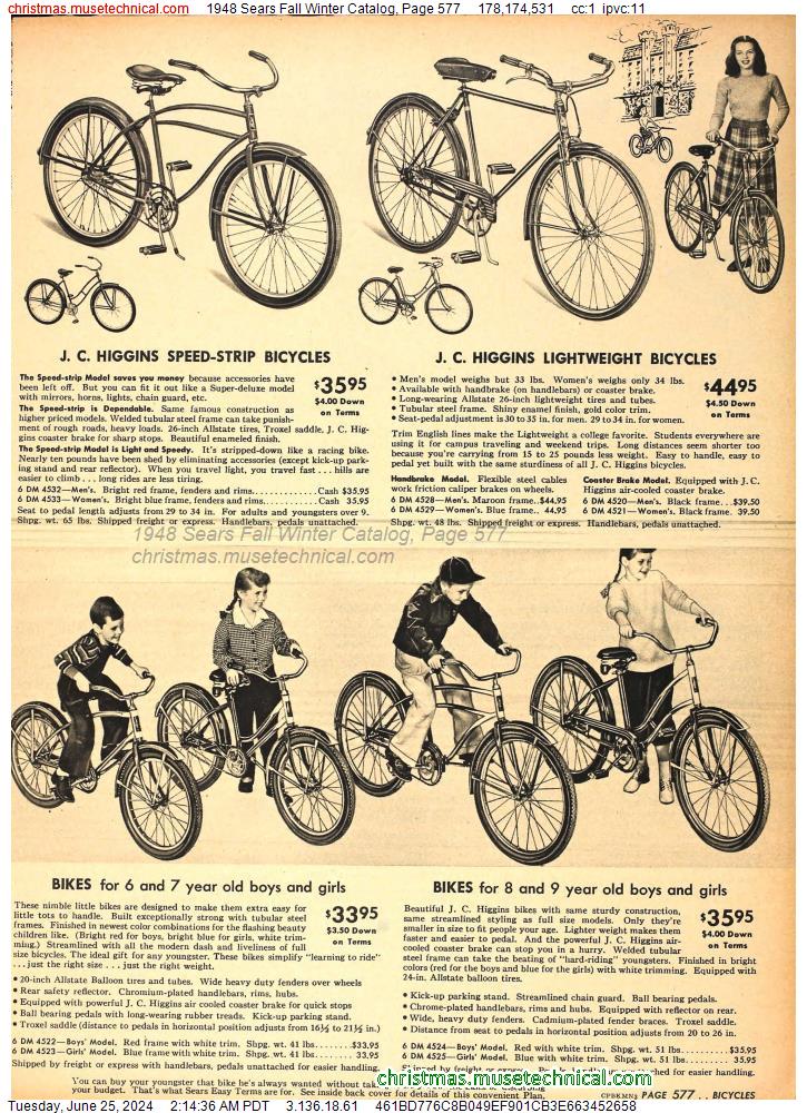 1948 Sears Fall Winter Catalog, Page 577