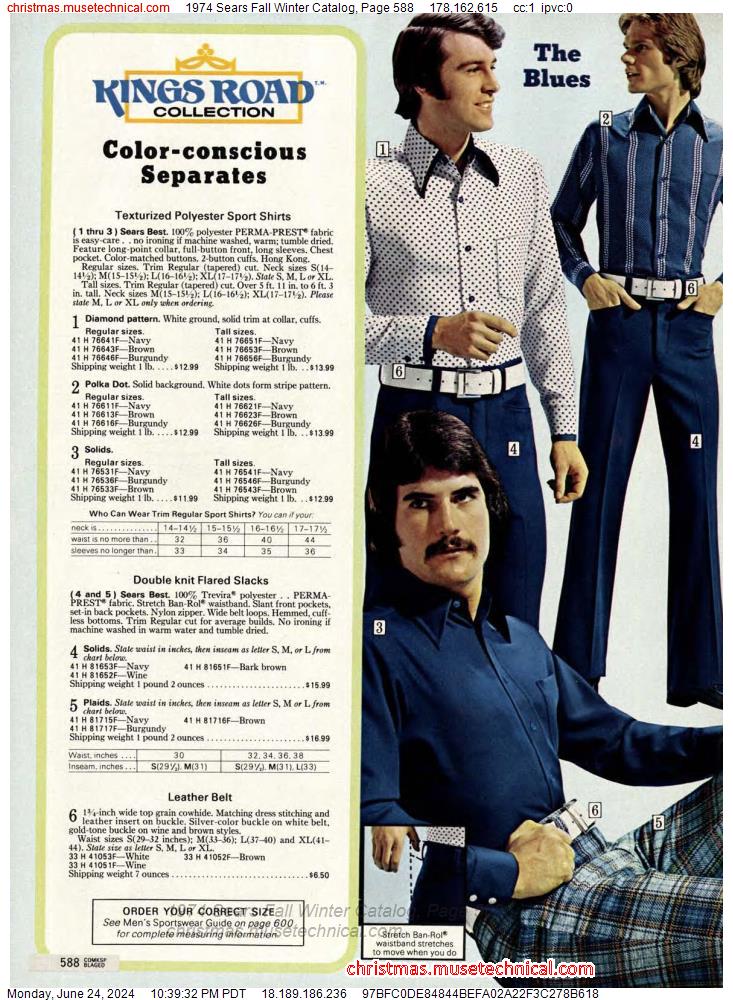 1974 Sears Fall Winter Catalog, Page 588