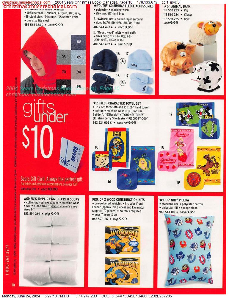 2004 Sears Christmas Book (Canada), Page 10