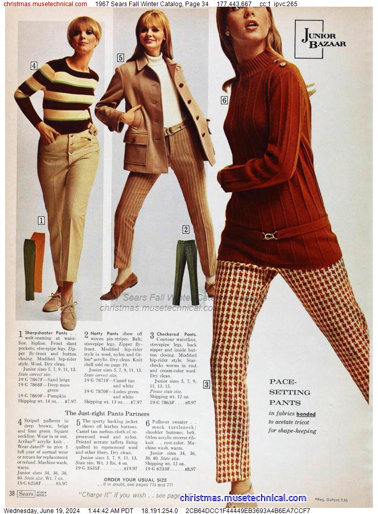 1967 Sears Fall Winter Catalog, Page 34