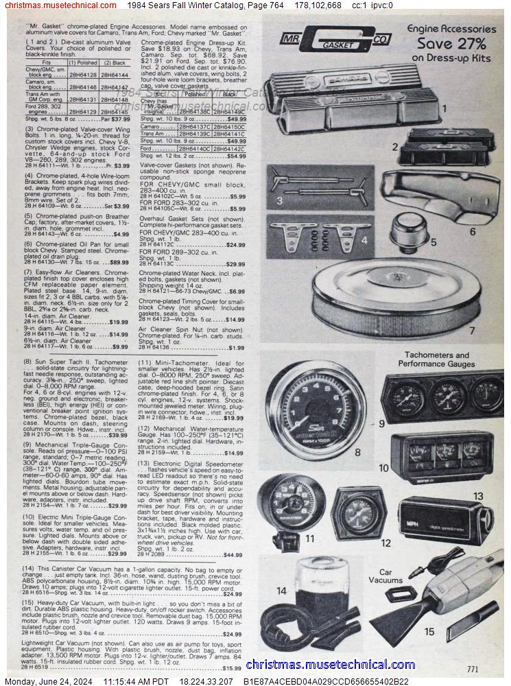 1984 Sears Fall Winter Catalog, Page 764