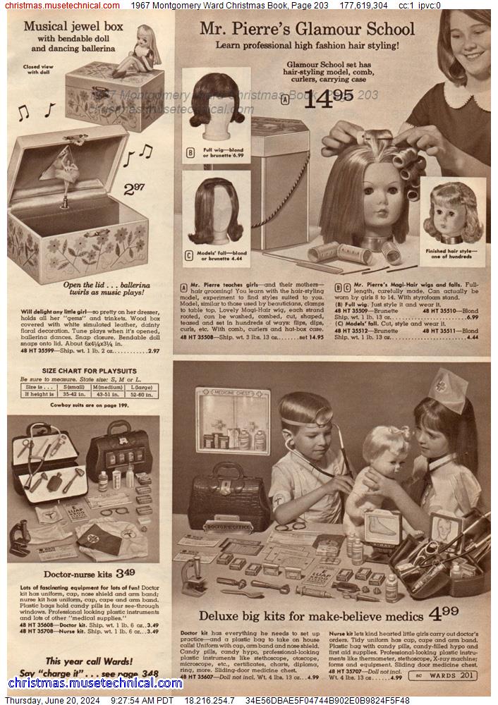 1967 Montgomery Ward Christmas Book, Page 203