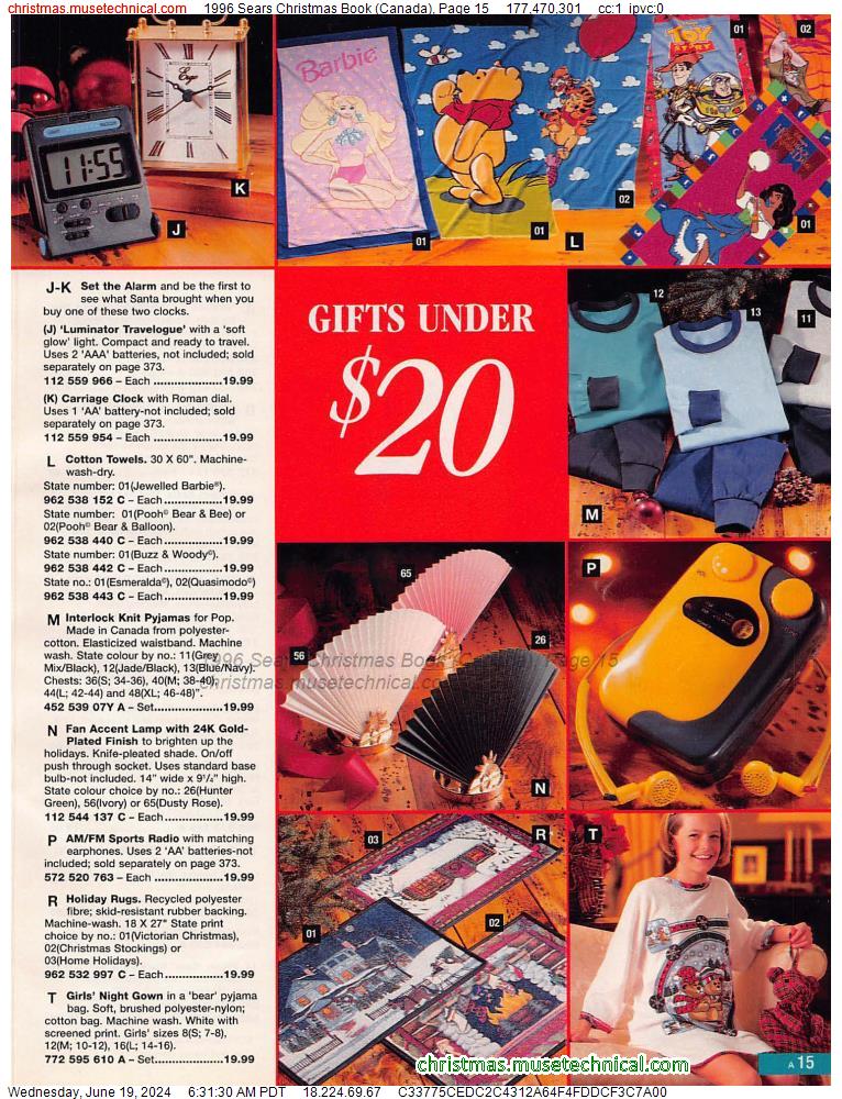 1996 Sears Christmas Book (Canada), Page 15