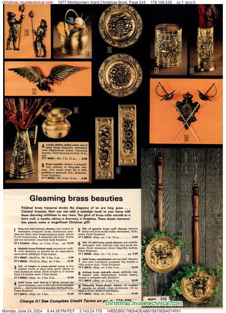 1977 Montgomery Ward Christmas Book, Page 243