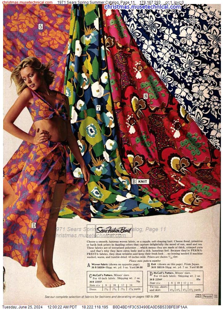 1971 Sears Spring Summer Catalog, Page 11