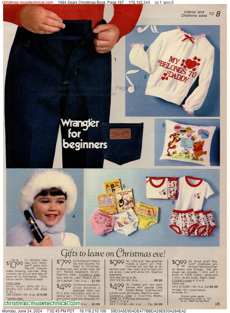 1984 Sears Christmas Book, Page 187