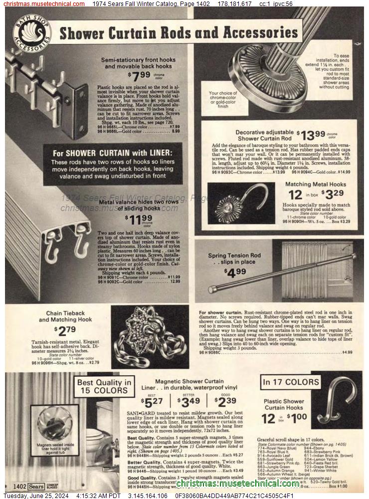 1974 Sears Fall Winter Catalog, Page 1402
