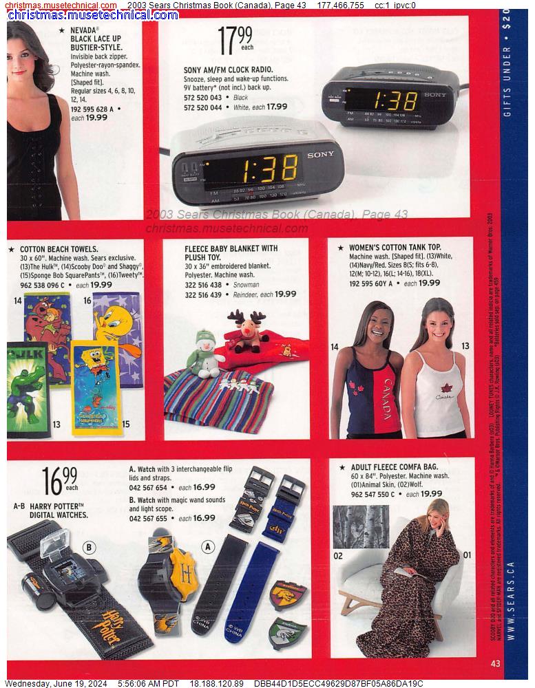 2003 Sears Christmas Book (Canada), Page 43