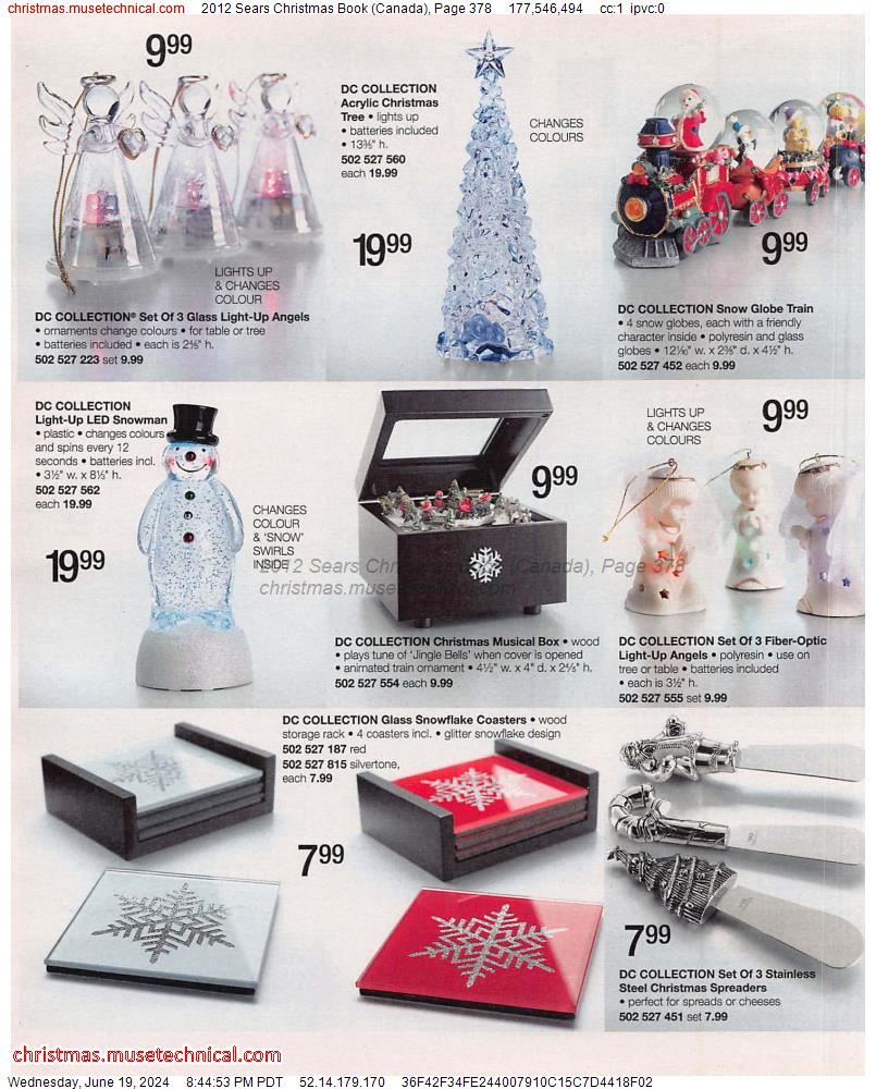 2012 Sears Christmas Book (Canada), Page 378