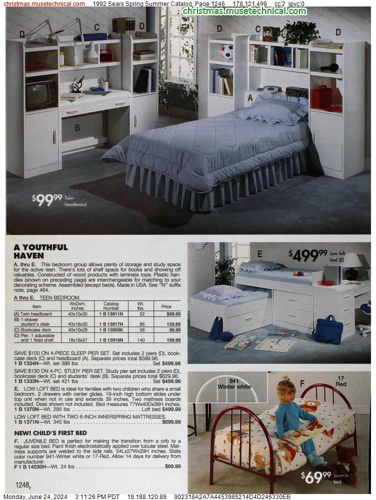 1992 Sears Spring Summer Catalog, Page 1246