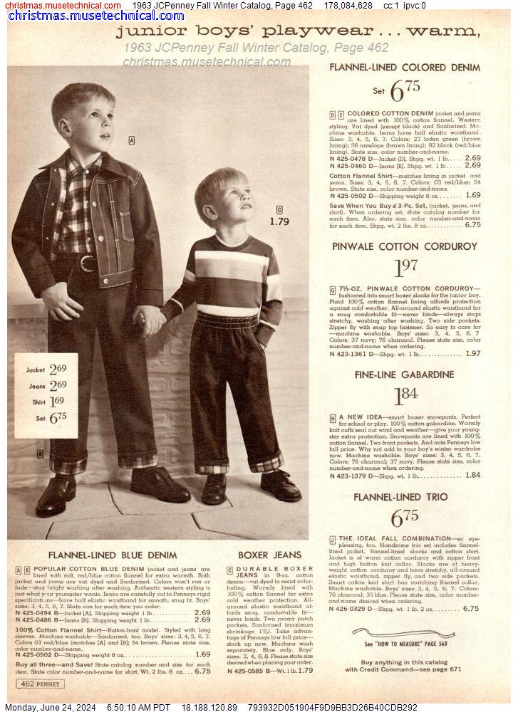1963 JCPenney Fall Winter Catalog, Page 462