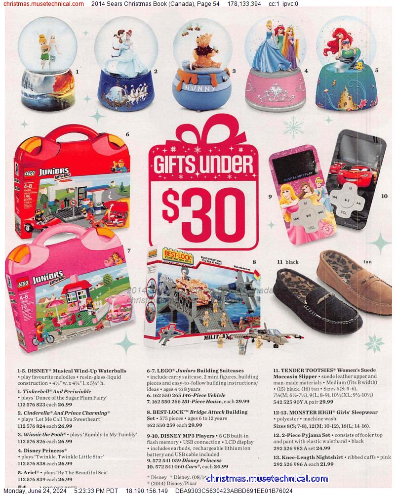2014 Sears Christmas Book (Canada), Page 54