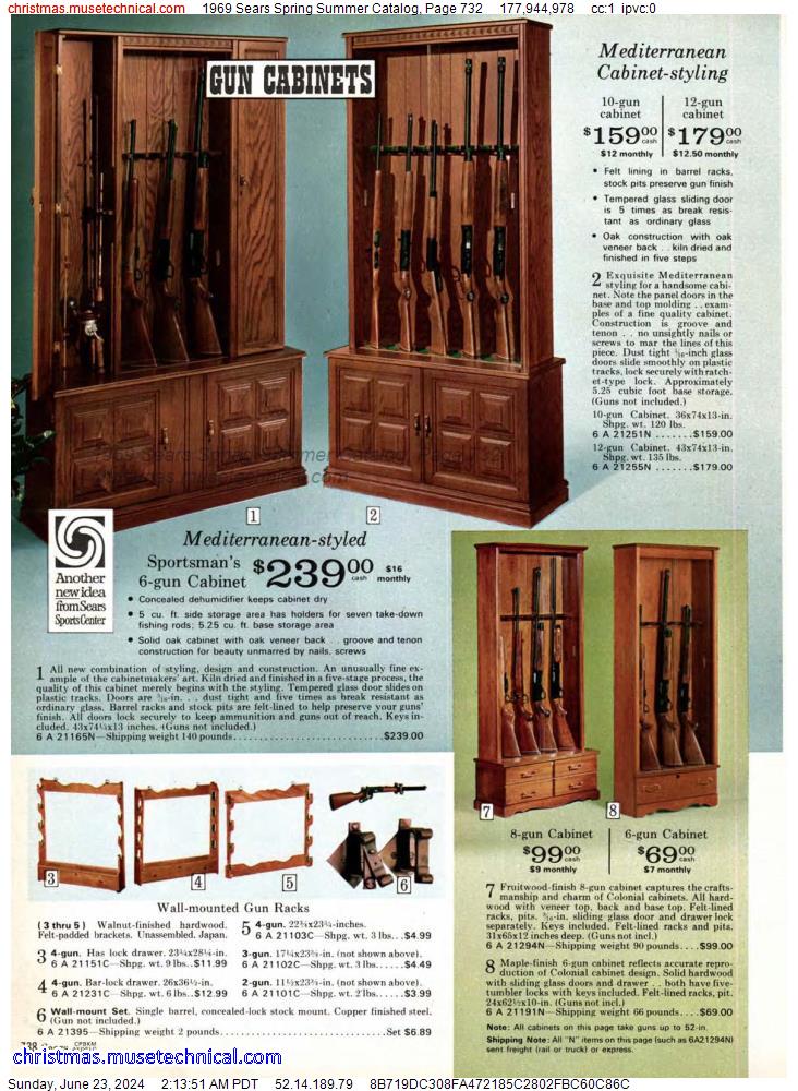 1969 Sears Spring Summer Catalog, Page 732