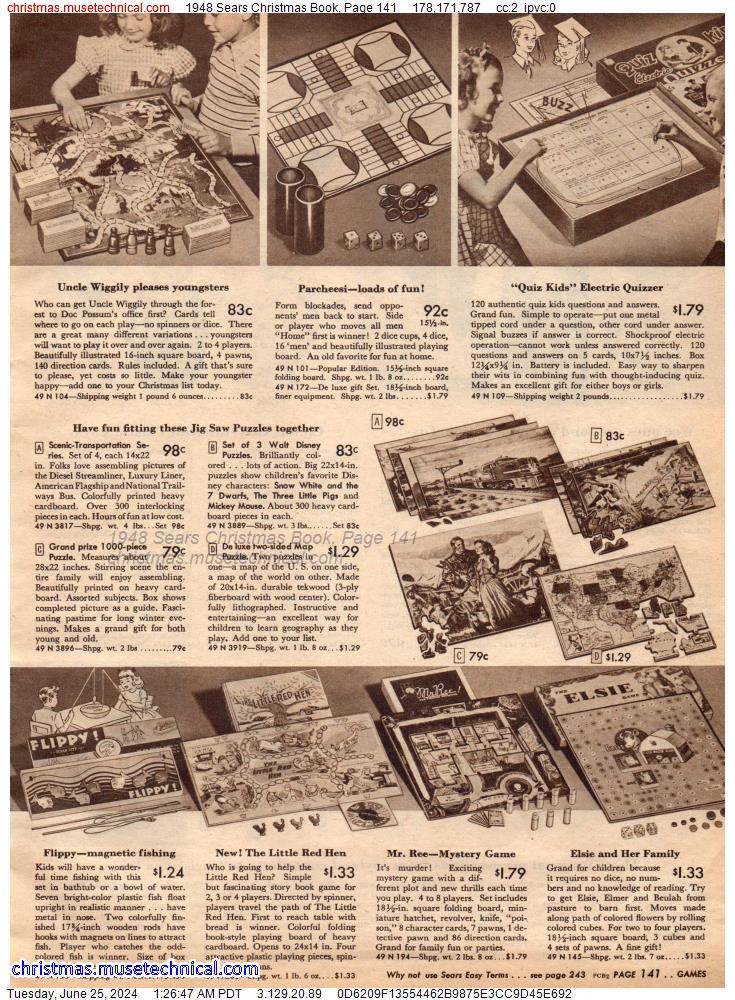 1948 Sears Christmas Book, Page 141