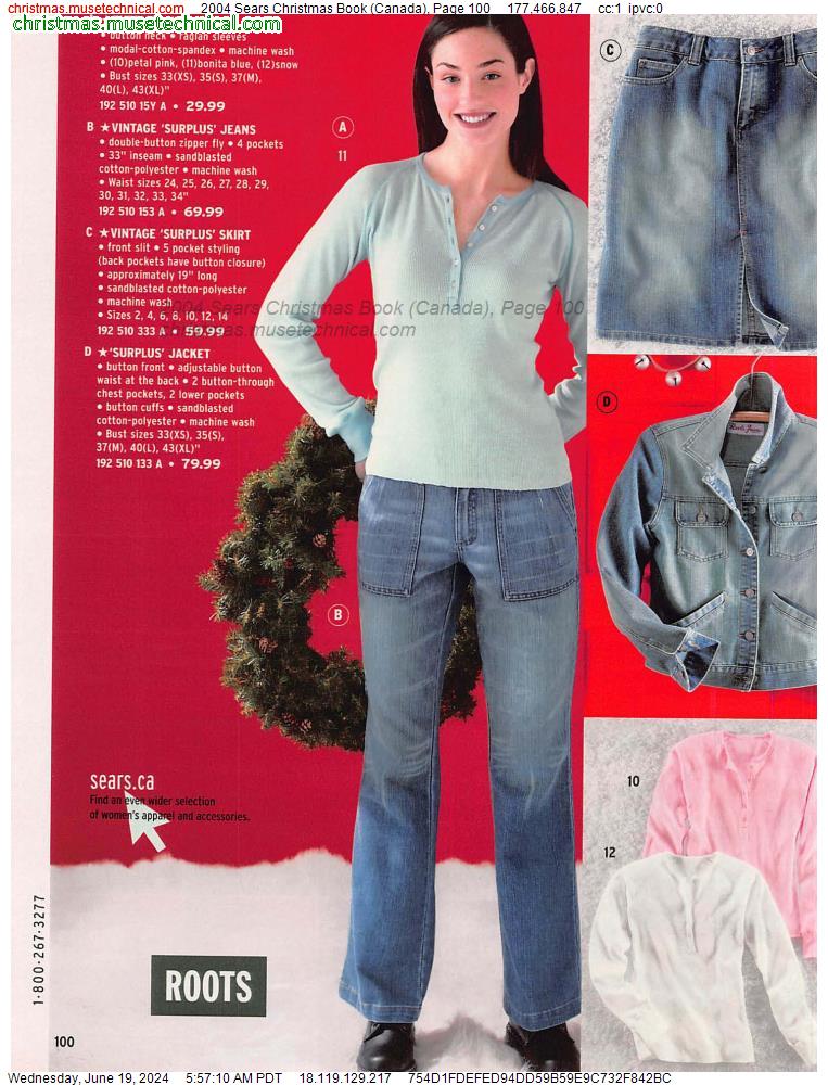 2004 Sears Christmas Book (Canada), Page 100