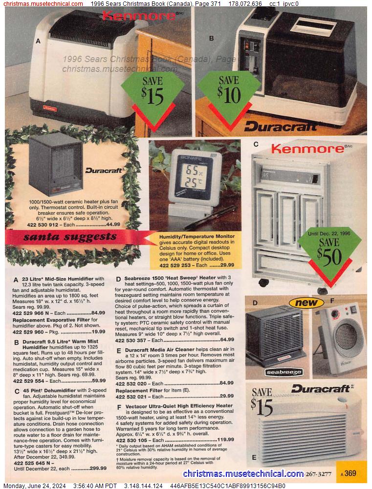 1996 Sears Christmas Book (Canada), Page 371