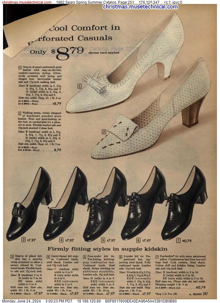 1962 Sears Spring Summer Catalog, Page 251