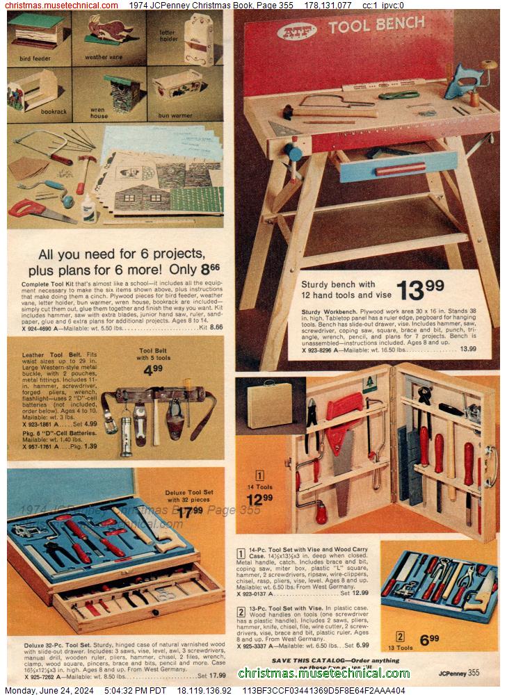 1974 JCPenney Christmas Book, Page 355